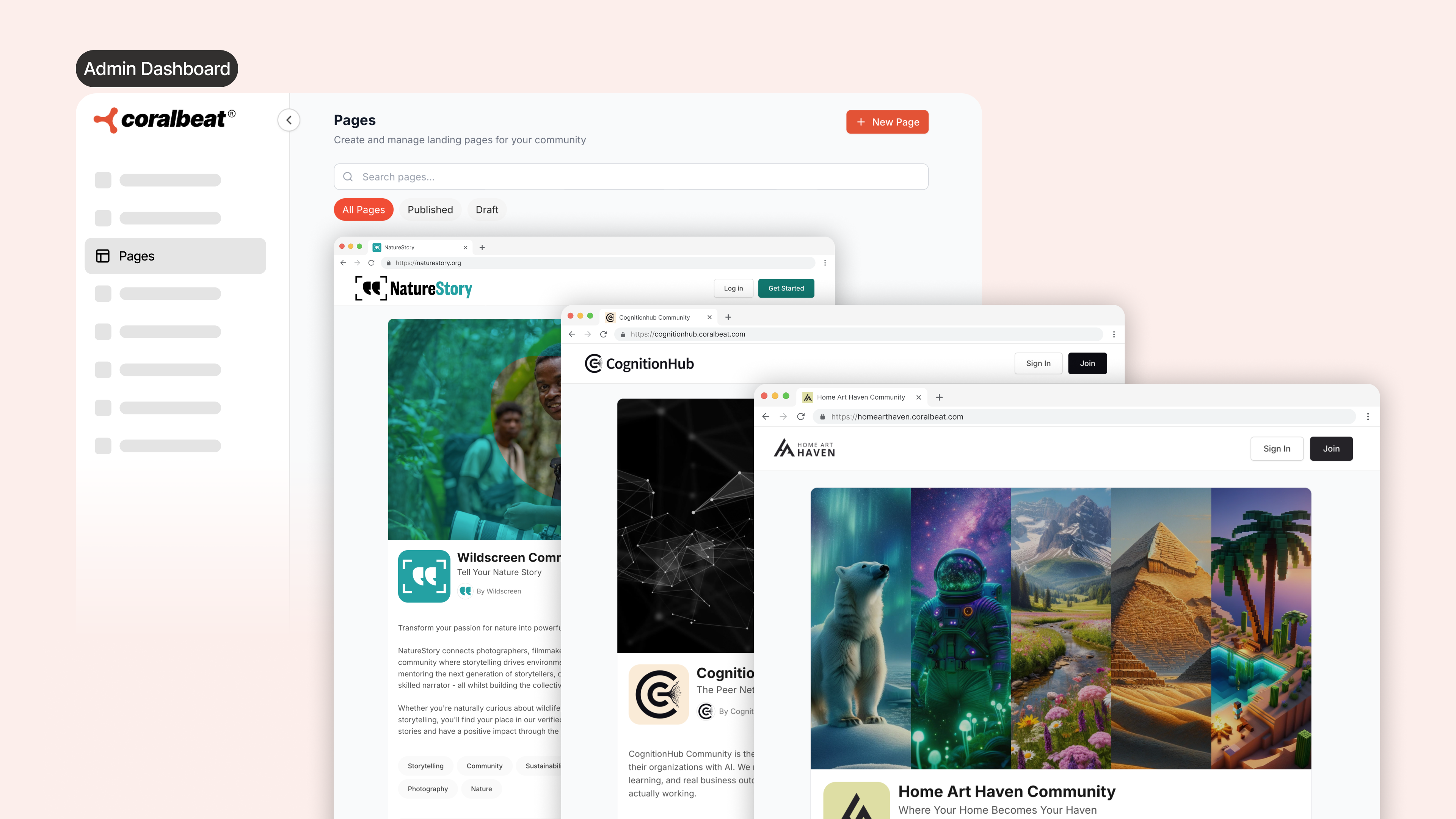 Custom Pages: Turn Every Audience into Community Members