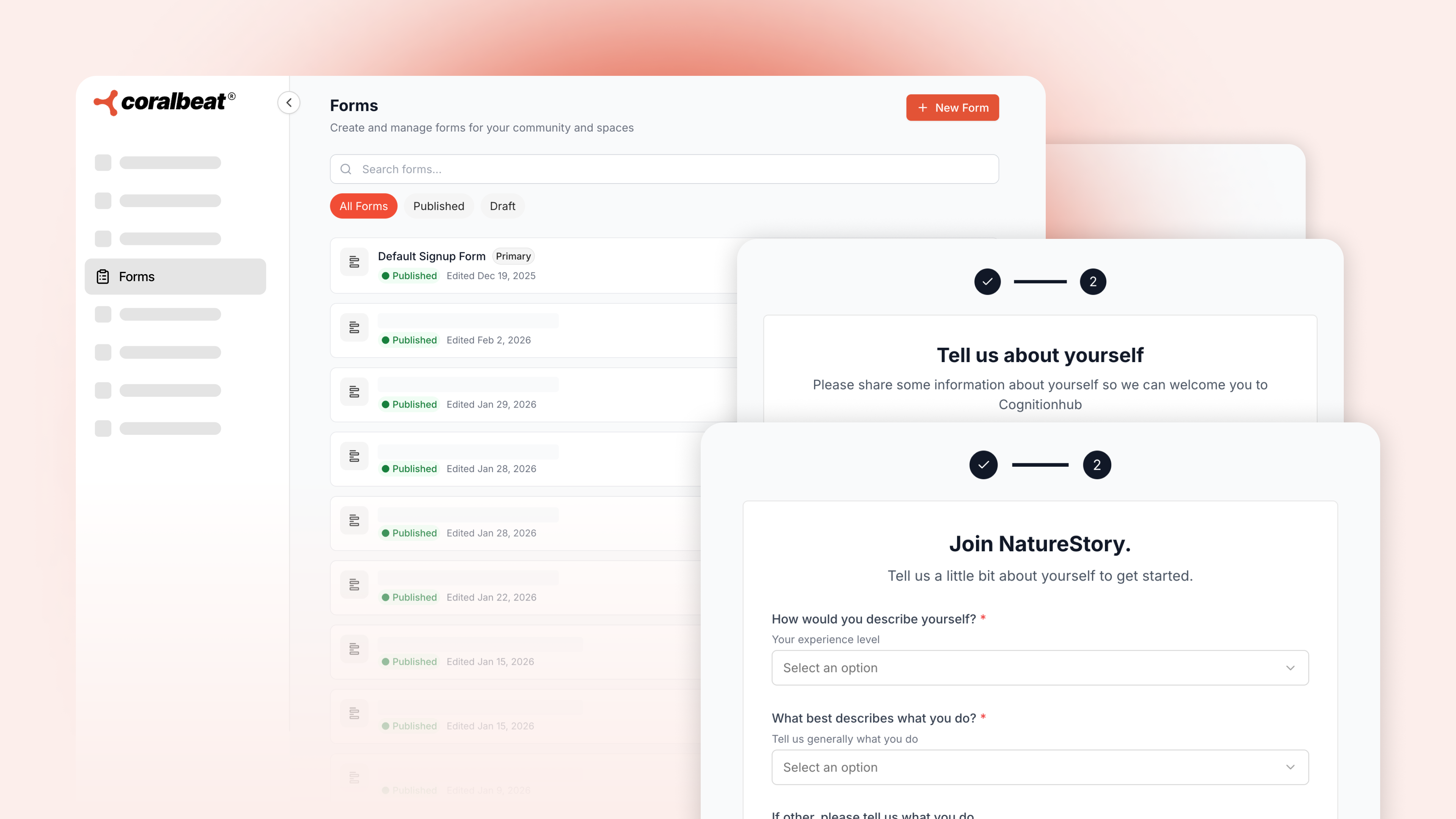 Custom Signup Forms